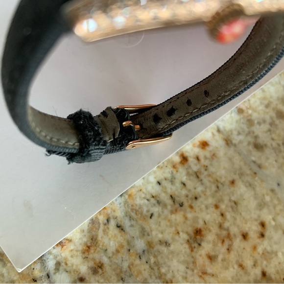 Michele Coquette * Beautiful Rose Tone Valerie Aldrich Watch w/Diamonds - Picture 12 of 16